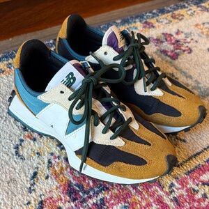 New Balance women’s Sneakers in Mustard, Teal, and Black